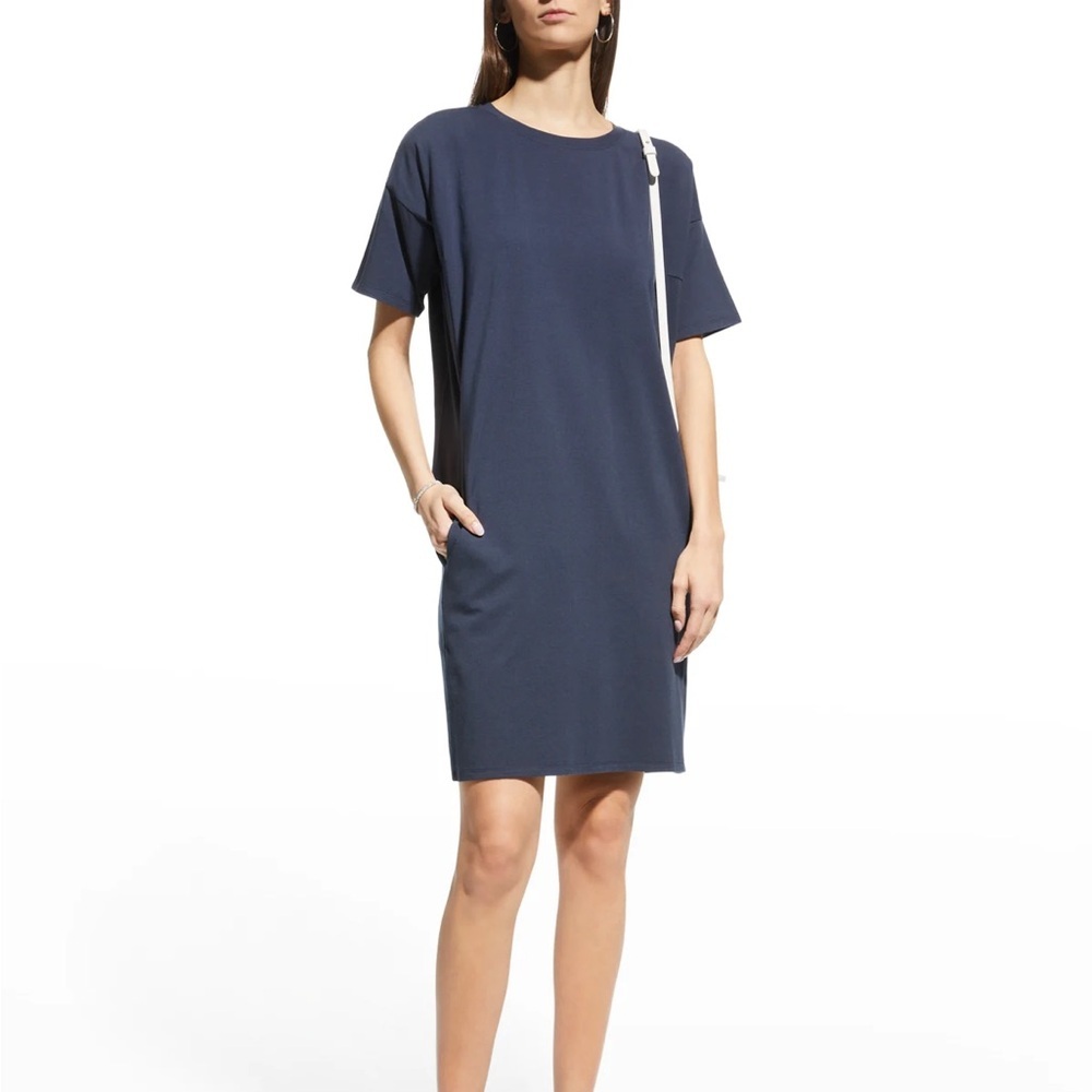 Eileen Fisher Traceable Cotton Jersey Dress‎